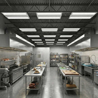 IP69K High Bay LED Light - Waterproof - Watt Selectable 320W/295W/255W - Max 51000 Lumens - Color Selectable 30K/40K/50K - 120-347V - White Finish