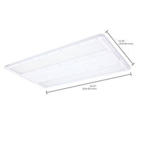 IP69K High Bay LED Light - Waterproof - Watt Selectable 240W/220W/180W - Max 37600 Lumens - Color Selectable 30K/40K/50K - 120-347V - White Finish