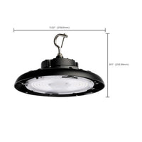 UFO LED High Bay Light - 100 Watt - 14000 Lumens - 110-277V - 5000K Daylight - Black Finish