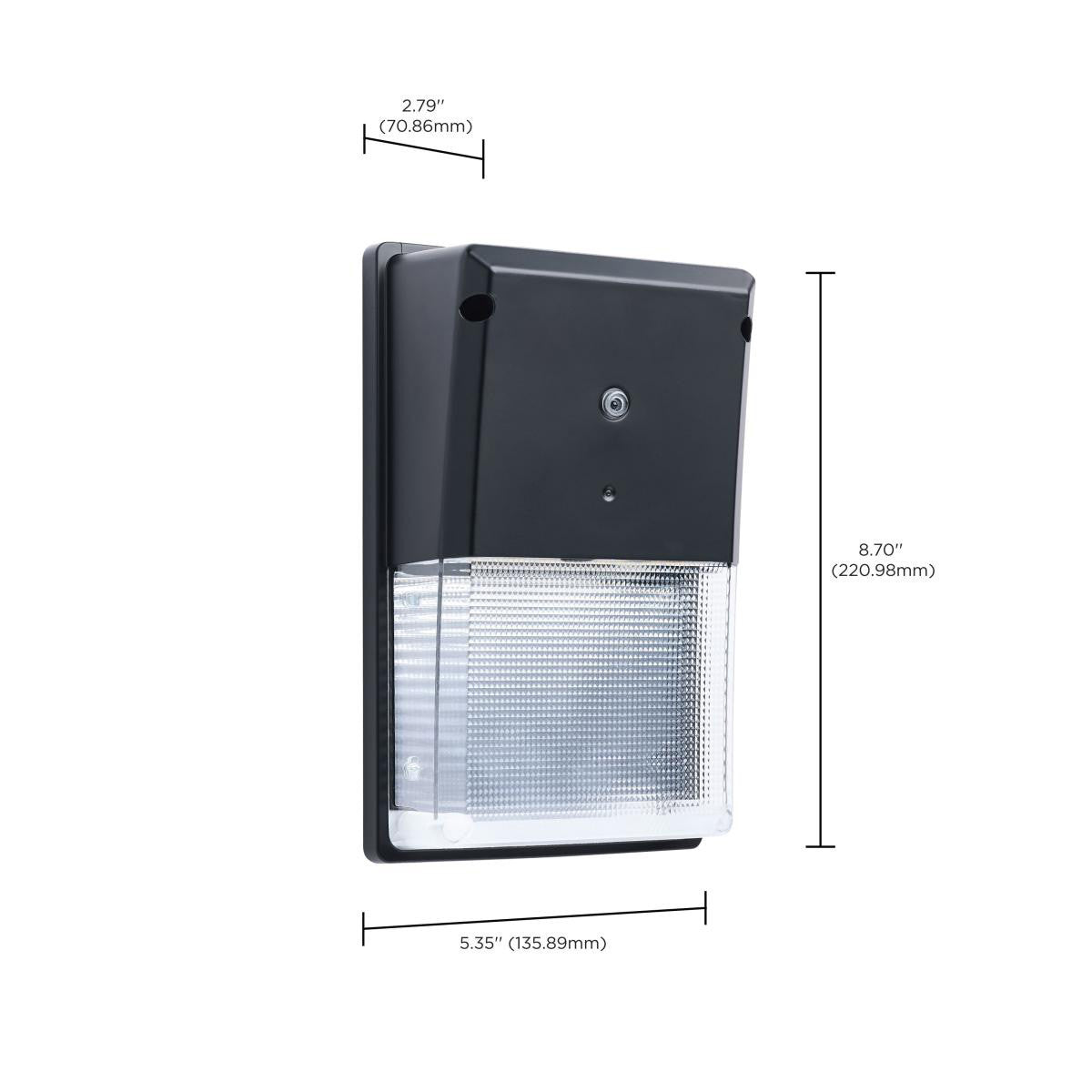 Turtle Friendly LED Rectangle Wall Packs - Economical Outdoor Wall Lights With Photocell - Choose Your Finish