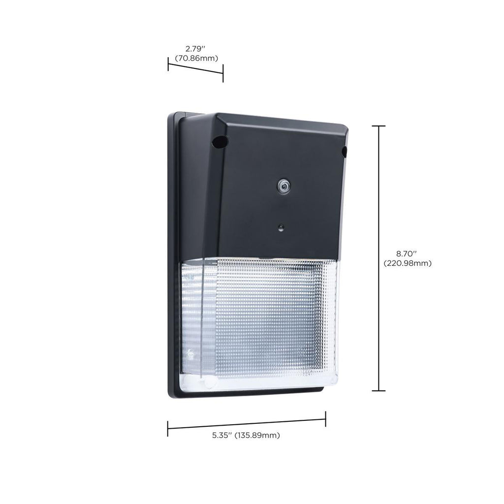Turtle Friendly LED Rectangle Wall Packs - Economical Outdoor Wall Lights With Photocell - Choose Your Finish