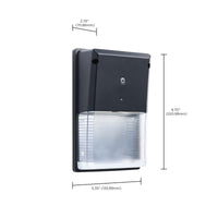 Turtle Friendly LED Rectangle Wall Packs - Economical Outdoor Wall Lights With Photocell - Choose Your Finish