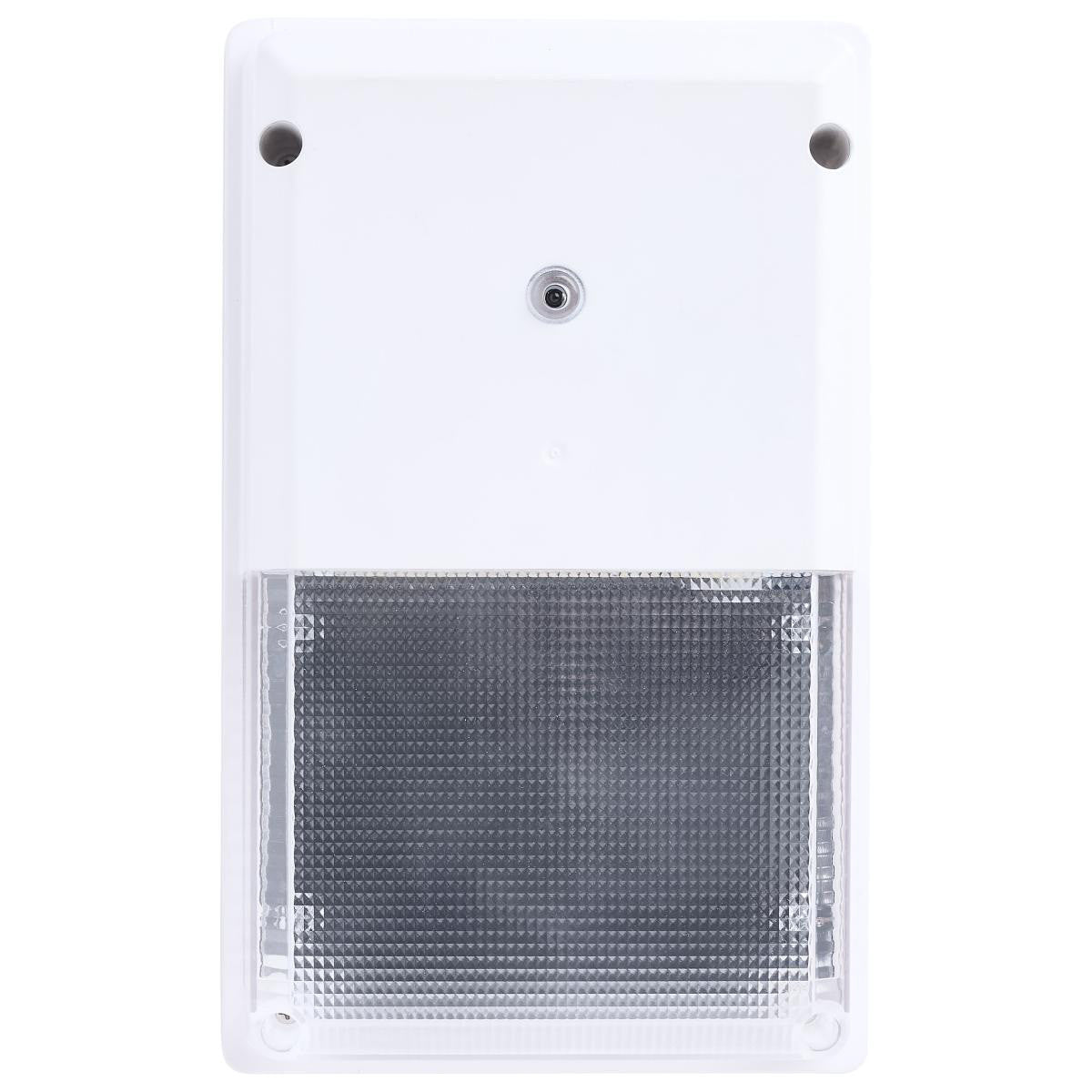 LED Turtle Friendly Wallpack - 20 Watt - Color Selectable 4000K Cool White or Amber - 120-277V - White Finish - Integrated Photocell - TURTLE SAFE