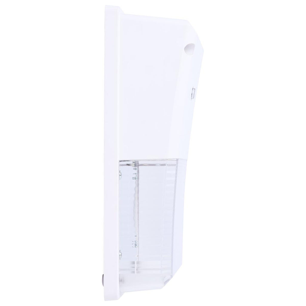 LED Turtle Friendly Wallpack - 20 Watt - Color Selectable 4000K Cool White or Amber - 120-277V - White Finish - Integrated Photocell - TURTLE SAFE