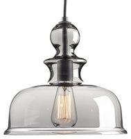Staunton Collection One-Light Graphite Smoke Glass Global Pendant Light - Dry Location Listed - Model P5332-143