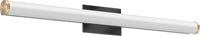Contemporary Cylinder Vanity with Switchable White, 3FT Nominal, 120-277V, Selectable Color Temperature, 90 CRI, Chrome
