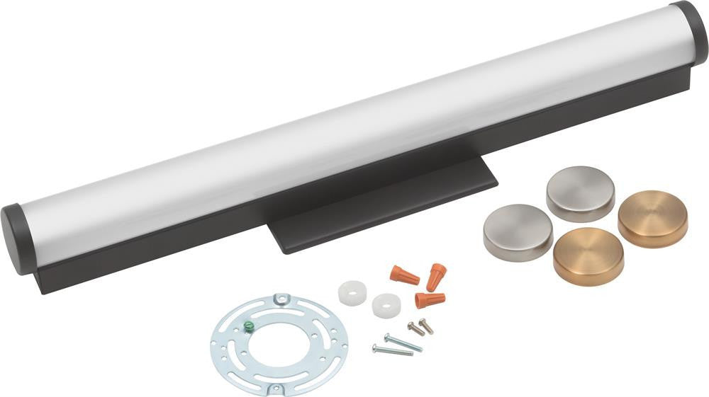 Contemporary Cylinder Vanity with Switchable White, 4FT Nominal, 120-277V, Selectable Color Temperature, 90 CRI, Chrome