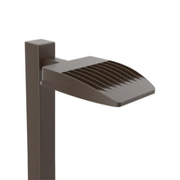 EAX LED Area Size 2,Adjustable light output,Switchable CCT- 3000K, 4000K, and 5000K,Switchable optics,120-347V,Universal round square pole tenon mount,NEMA twist-lock receptacle only,Dark bronze finish