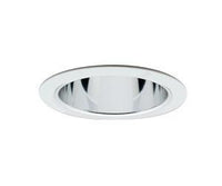 4IN clear diffuse open trim, white flange,