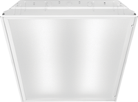 2x4 LED Recessed Troffer, #12 Pattern acrylic, 0.110IN Thick, 120V, 80+ CRI, 4000K
