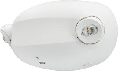 Twin Head LED Emergency Light, 120-347V, Lithium Iron Phosphate Battery, Self-Diagnostic & Remote Test - White Finish - ELM2L UVolt LTP SDRT M12