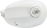 Twin Head LED Emergency Light, 120-347V, Lithium Iron Phosphate Battery, Self-Diagnostic & Remote Test - White Finish - ELM2L UVolt LTP SDRT M12