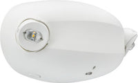 Twin Head LED Emergency Light, 120-347V, Lithium Iron Phosphate Battery, Self-Diagnostic & Remote Test - White Finish - ELM2L UVolt LTP SDRT M12