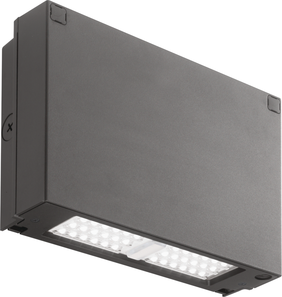 LED Wall Pack, 2954 Lumens, 5000K, 120-277V, Dark Bronze Finish