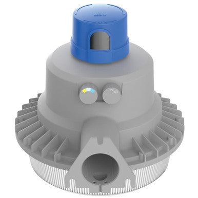 LED Barn Light, Adjustable Light Output, Switchable CCT- 3000K, 4000K, 5000K, 120-277V, NEMA Twist-Lock Receptacle Only, Natural Aluminum Finish - BGR ALO SWW2 MVolt PER DNA M2