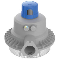 LED Barn Light, Adjustable Light Output, Switchable CCT- 3000K, 4000K, 5000K, 120-277V, NEMA Twist-Lock Receptacle Only, Natural Aluminum Finish - BGR ALO SWW2 MVolt PER DNA M2