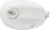 Twin Head LED Emergency Light, 2.4W, 120-347V, Self-Diagnostic & Remote Test, White Finish - ELM2L UVolt SDRT M12