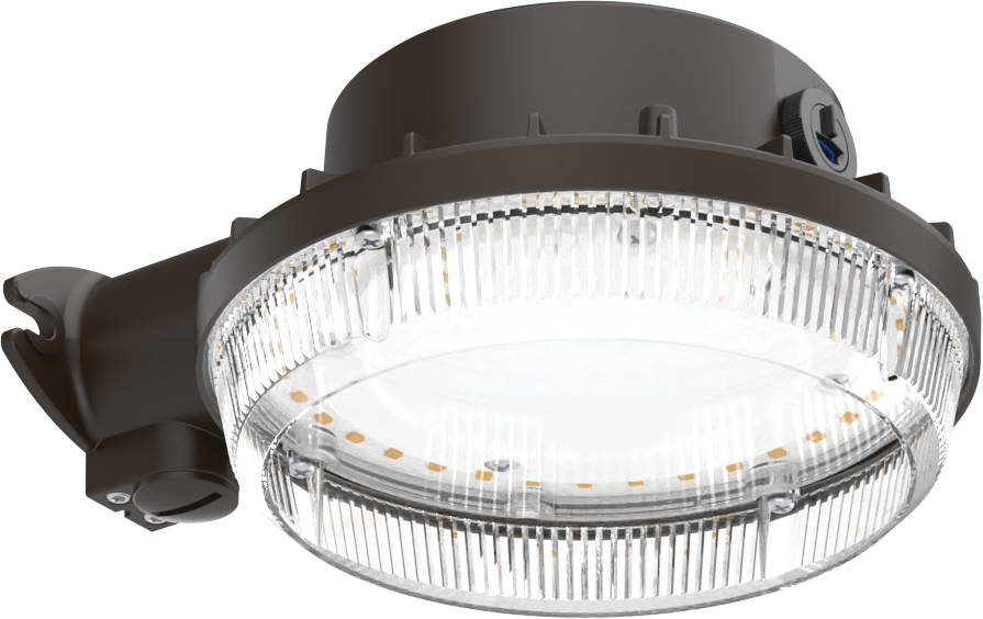LED Barn Light with Photocell, 6000 LM, Switchable CCT- 3000K, 4000K, 5000K, 120-277V, Bronze Finish - BGS P2 SWW2 MVolt PE DDB M2