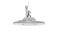 Compact Pro Industrial LED Round High Bay, Switchable Lumens- 21000LM, 24000LM & 27000LM, 120-347V, Switchable CCT- 4000K 5000K, 80 CRI, White