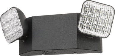 LED, Two-headed Emergency Unit, California Certified, Black