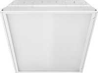 Lensed LED Troffer, Four Lamps, Nominal 8800 LM, Generic Dimming Driver (0-10v), Dims to 1%, 80+ CRI, 5000K
