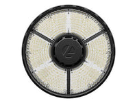 Compact Pro Industrial LED Round High Bay, Switchable Lumens- 21000LM, 24000LM & 27000LM, 120-347V, Switchable CCT- 4000K 5000K, 80 CRI, Glossy Black