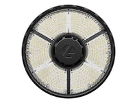 Compact Pro Industrial LED Round High Bay, Switchable Lumens- 21000LM, 24000LM & 27000LM, 120-347V, Switchable CCT- 4000K 5000K, 80 CRI, Glossy Black