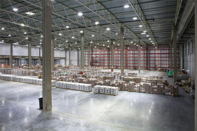 Compact Pro Industrial LED Round High Bay, Switchable Lumens- 21000LM, 24000LM & 27000LM, 120-347V, Switchable CCT- 4000K 5000K, 80 CRI, Glossy Black