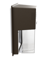 LED Mini WallPack, Adjustable Lumen Output - 1000, 1700, 2400LM, Switchable CCT 3000K, 4000K, 5000K, 80 CRI, 120-277V, Dark Bronze