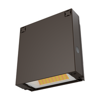 WPX Size 0 LED Wall Pack, 1650 Lumens, Switchable CCT - 3000K, 4000K, 5000K, 120-277V, Photocell, Dark Bronze Finish,