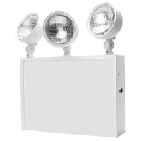 Steel emergency lighting unit 125 W, 12 V DC output, Less battery, 8W halogen lamps