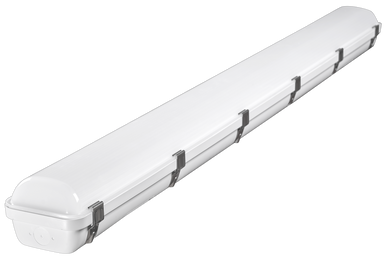 LED 4 Foot Vaportight - Watt Selectable 50W/35W/25W- Up to 6900 Lumens - Color Selectable 35K/40K/50K - 120-277V - Ceiling or Conduit Mount - With PIR Motion Sensor