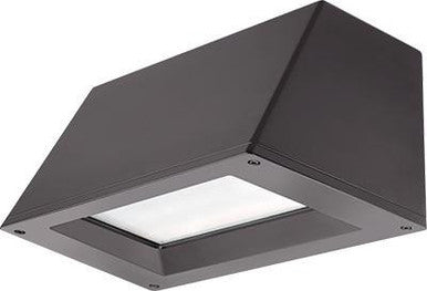 LED Trapezoid Wallpack with Photocell & 7W Emergency Battery Back-Up, 3000 Lumens, 4000K, Forward Throw Beam, 120V, Bronze Finish - WST LED P2 40K VF 120 PE E7WC DDBXD