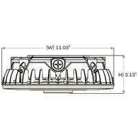 LED Halo Canopy Light - 100W - 14000 Lumens - 120-277V - Color Temperature Selectable 30K/40K/50K - Bronze Finish