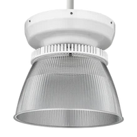 Round High Bay,36,000LM,Clear Acrylic,Flat Prismatic,120V-277V,Generic driver 0-10V dimming,4000K,80 color rendering index,Pendant mount,White, super durable