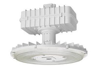 Round industrial high bay,24,000LM,Glass lens,Wide distribution,277V,Generic driver 0-10V dimming,5000K,80 color rendering index,10W battery pack