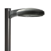 Omero LED area luminaire, LED, Up to 9023 Lumens, 530mA driver, 4000K, Type V, 120-277V, Round pole mounting, Black finish, super durable