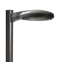 Omero LED area luminaire, LED, Up to 9023 Lumens, 530mA driver, 4000K, Type V, 120-277V, Round pole mounting, Black finish, super durable