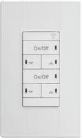 nLight PreSet Wall Control, 4 Scene Control, Raise/Lower Dimming, White, Generation Two