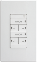 nLight PreSet Wall Control, 4 Scene Control, Raise/Lower Dimming, White, Generation Two