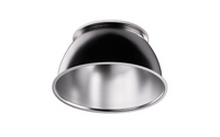 8IN L-Series New Construction Downlight, Hyperbolic - Wide, Wheat Specular, White Flange