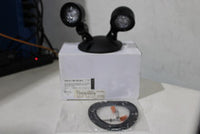 Remote, Black, Twin lamp heads, Weather - ERE B T WP RD M12