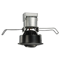 2IN Mini LED Gimbal, 12V, Round, 300 Nominal LM, 4000K, 80+ CRI, Spot, Black