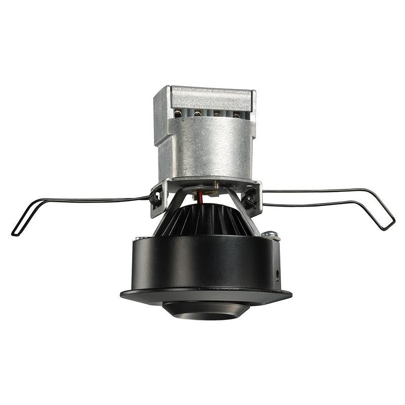 2IN Mini LED Gimbal, 12V, Round, 300 Nominal LM, 4000K, 80+ CRI, Spot, Black