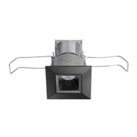 Mini LED Downlight, 12V, Square, 300 Nominal LM, 3500K, 80+ CRI, Spot, Environment, Black