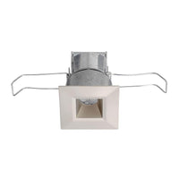Juno Mini LED Square Downlight, Gen 2, Wet Location Approved, 3000K, Narrow Flood Optic, Satin Nickel - MD1LG2 SQ 03LM 30K 80CRI SP WL SN