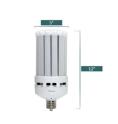 80 Watt LED Corn Bulb - Metal Halide Retrofit - 8700 Lumens - 5000K Daylight - 120-277V - EX39 Mogul Base - Ballast Bypass - 80HMX50
