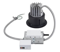 8IN Commercial LED Retrofit, 2000 Nominal LM, 3000K, 90+ CRI, Multi-Volt, 0-10V Dimming Driver, White, White Trim Ring