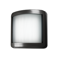 Vandal resistant surface mount 12IN x 12IN aluminum luminaire with natatorium finish, Dimming to 1%, 25W (nominal), 3500K, 120-277V, Clear Prismatic, White