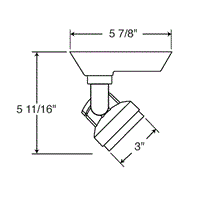 Trac-Master Cylindra LED, Generation 2, 2700K, 80 CRI, Phase Dimmable, Narrow Flood, Black